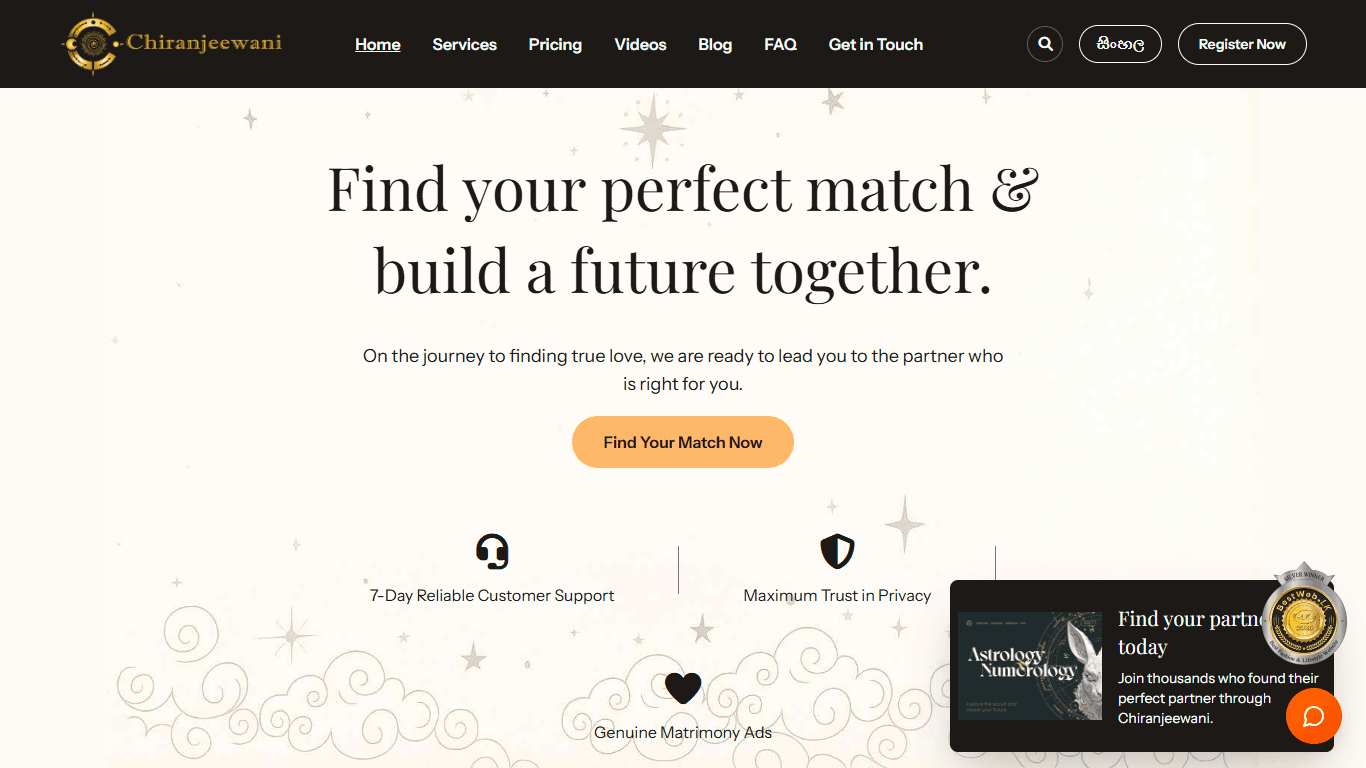 Chiranjeewani Matrimony & Lifestyle