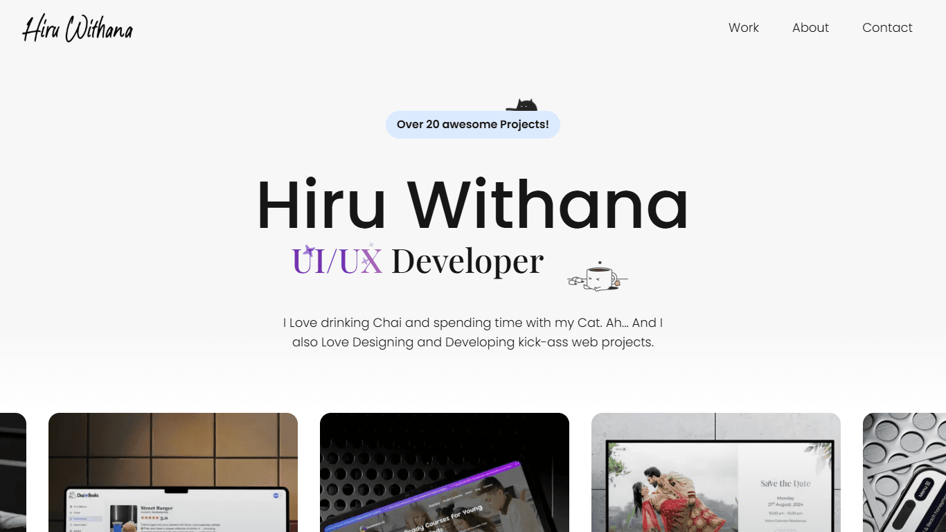 Hiru Withana – UI/UX & Web Developer